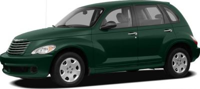 Front side view of a retro-styled compact hatchback
