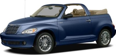 Convertible with open top and retro design