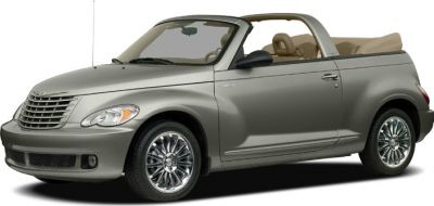 Convertible with open roof and chrome wheels