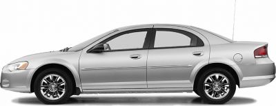 Side profile view of a sedan with chrome alloy wheels and smooth streamlined body.