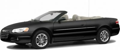 Black convertible with chrome wheels and open top