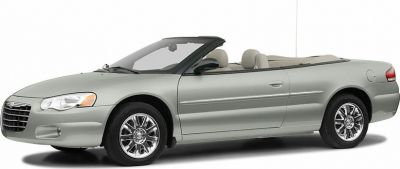 Convertible car with retractable soft top and alloy wheels