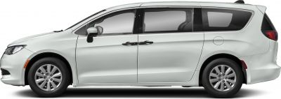 Side view with sliding doors and alloy wheels