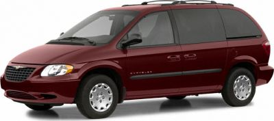 Maroon minivan with sliding doors and roof rails