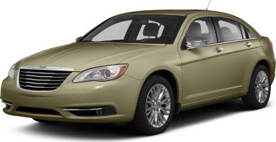 Front view of sedan with distinct grille and headlights