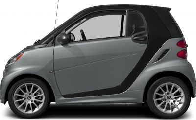 Compact two-door microcar with alloy wheels and tridion safety cell frame