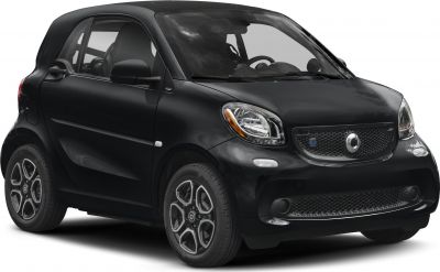 Electric compact city car with modern grille and distinctive headlights