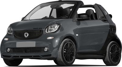 Electric convertible with black alloy wheels and LED headlights