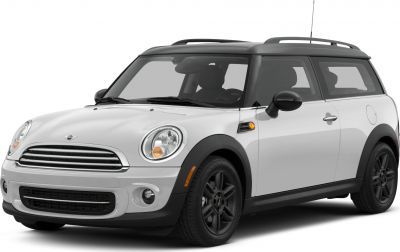 Front side view, black roof, black roof rails, dark rims
