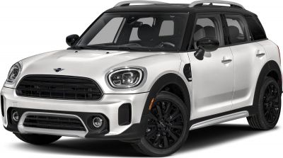 Compact SUV with black roof, black wheels, and LED headlights