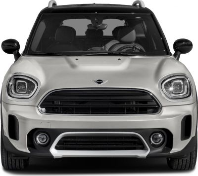 Front view showing LED headlights and grille design