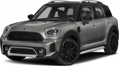 Front 3-4 view with black roof, LED headlights, black alloy wheels