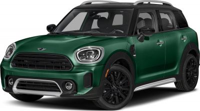 Compact SUV front-angle with LED headlights and roof rails