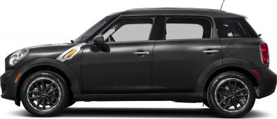 Side profile of a compact SUV highlighting alloy wheels and door layout