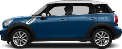 Side profile of compact SUV with dual-tone roof and alloy wheels