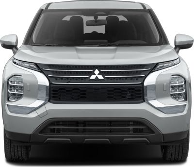 Front view with bold grille and split LED headlights