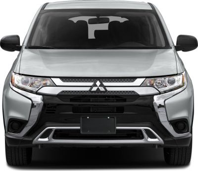 Front view with distinctive grille and headlight design