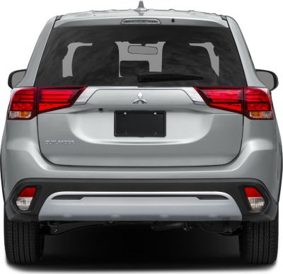 Rear view with LED tail lights and chrome trim, SUV rear features