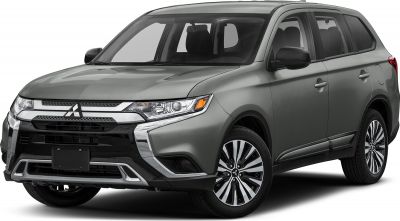 Gray mid-size SUV front side with modern grille and headlights