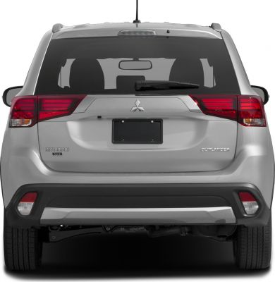 Rear view of a SUV with distinctive taillights and AWD emblem