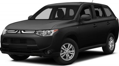 Black SUV front and side view with headlights and alloy wheels