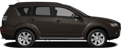 Side profile of SUV with V6 badge, alloy wheels, roof rails