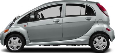 Compact 5-door hatchback side profile with unique body curves and wheel design