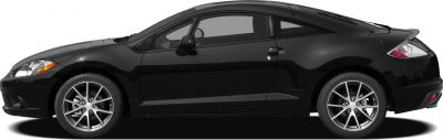 Side profile and wheels of a sleek two-door sports coupe