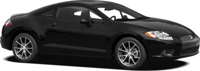 Sleek coupe side profile with alloy wheels and aerodynamic design
