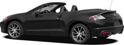 Convertible sports coupe with open roof and alloy wheels