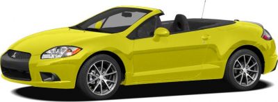 Yellow convertible spyder with alloy wheels and open roof.