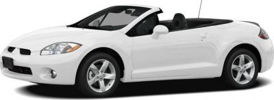 White convertible sport coupe with aerodynamic design and alloy wheels