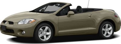 Two-door convertible with sporty design and open roof