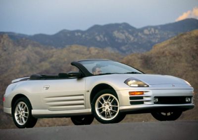 Silver convertible with side air vents and sporty alloy wheels