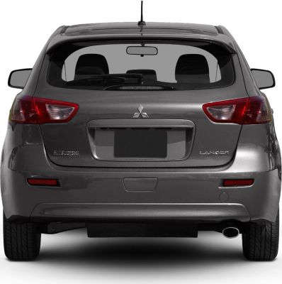 Rear view hatchback with distinctive taillights and rear window wiper