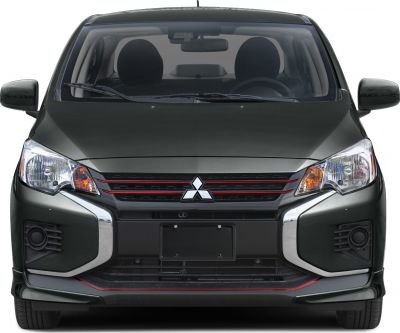 Front view with headlights, grille, and fog lights