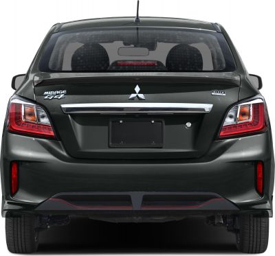 Rear view with distinctive taillights and rear trim