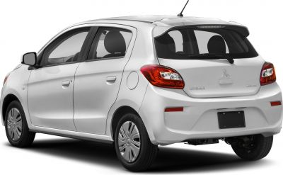 Rear and side profile with taillights and compact hatchback design
