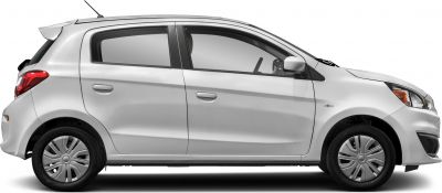 Compact 5-door hatchback side profile with streamlined shape