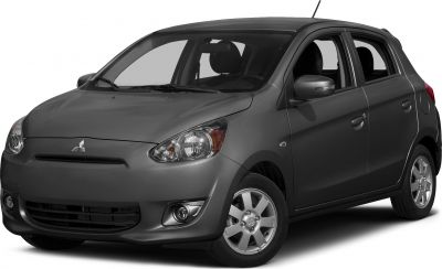 Compact hatchback front side with headlights and alloy wheels