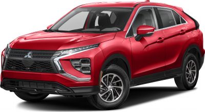 Front-side view with LED headlights and hexagonal grille