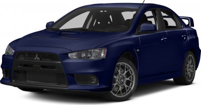 Sporty sedan with aggressive front end & multi-spoke alloy wheels