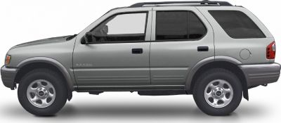 Side view of a 4-door SUV with off-road tires and robust body cladding