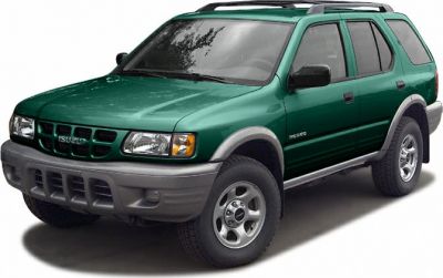 Green SUV front side view with roof rails and off-road tires