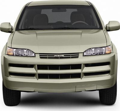 Front view with distinctive grille and dual headlights