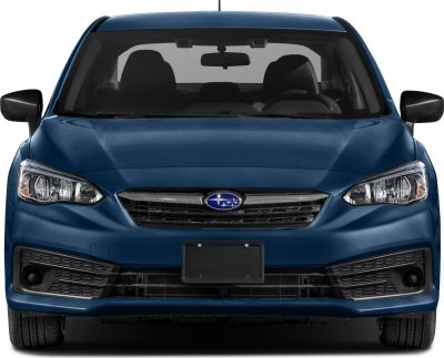 Front view with grille and headlights of a modern sedan