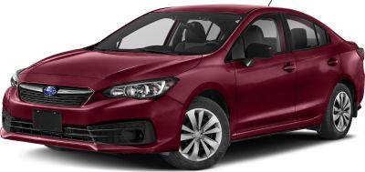 Sedan front angled view with stylish headlights and alloy wheels