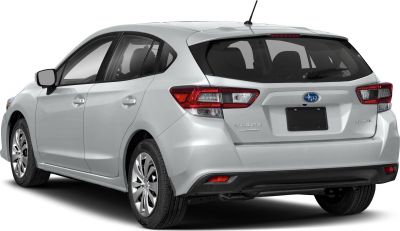 Rear view of a hatchback with modern tail lights and clean design.