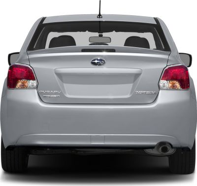 Rear view with taillights, 4WD badge, and exhaust pipe