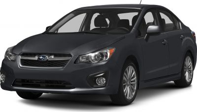 Front angled view with headlights, grille and alloy wheels